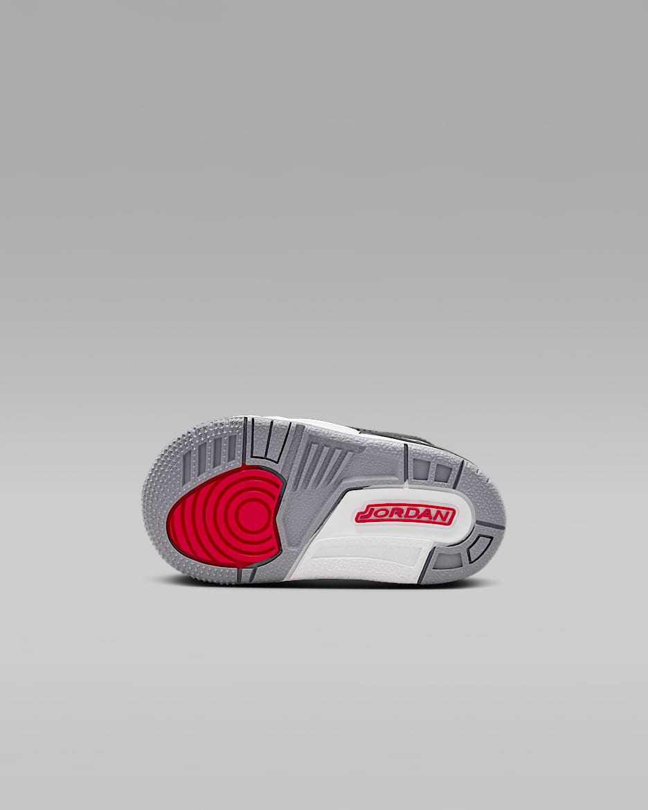 Jordan 3 Retro Black Cement Baby Toddler Shoes. Nike